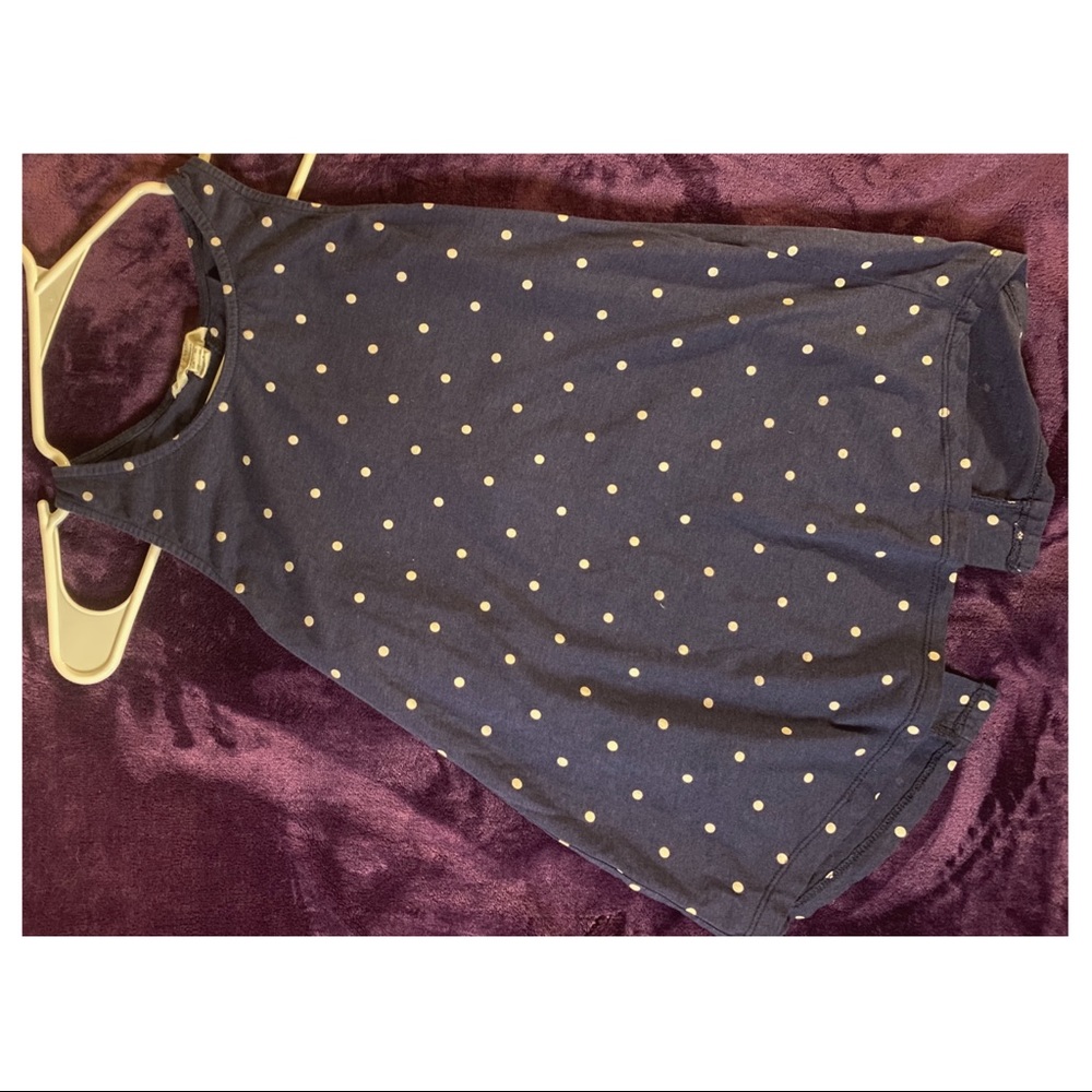 Open-back polka dot top